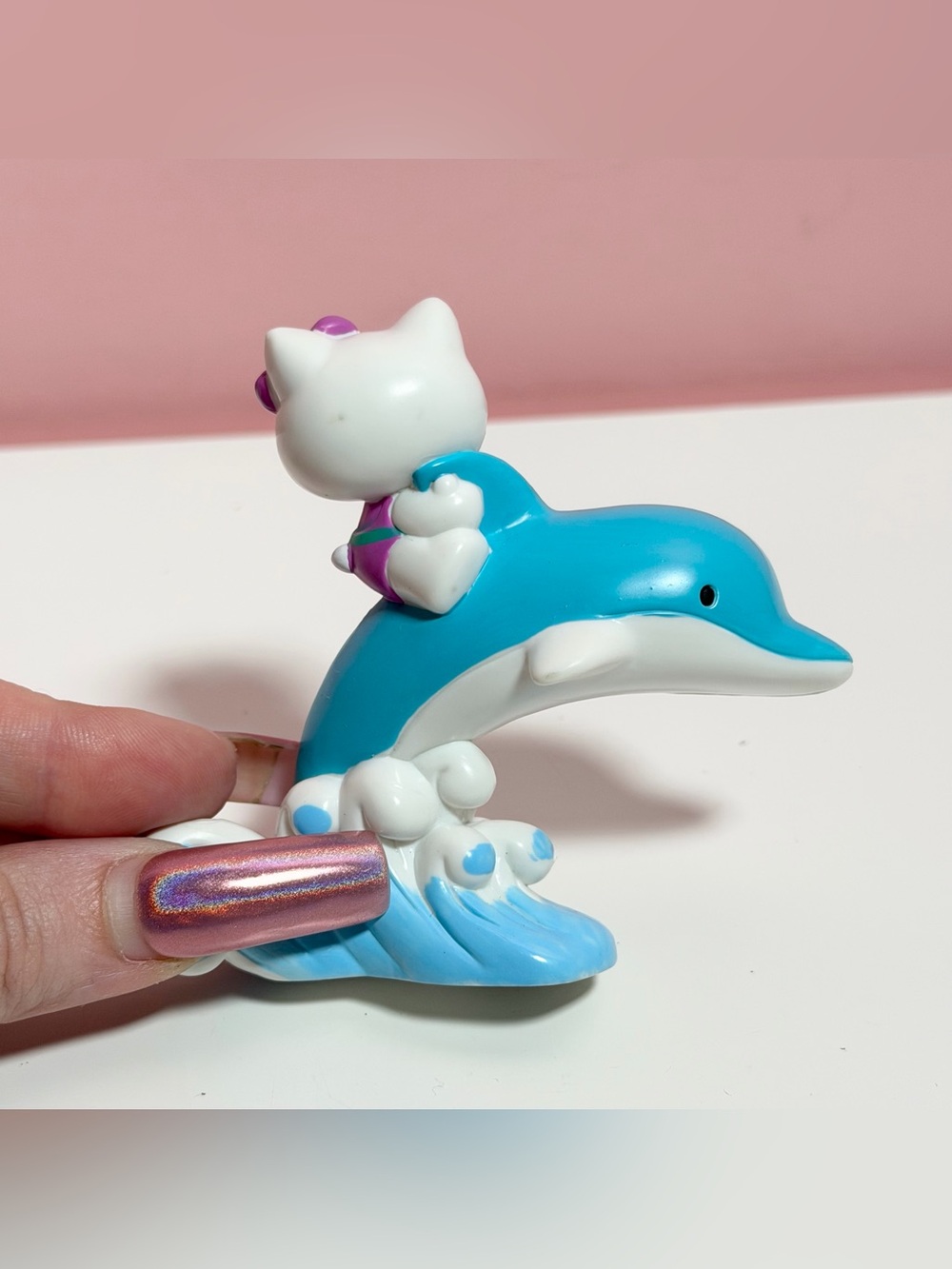 Vintage Sanrio hello kitty on dolphin figurine - Picture 3 of 5